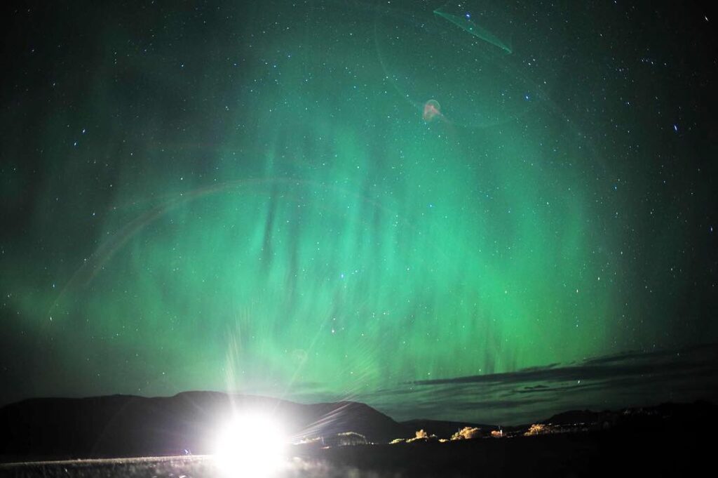 Image of a green sky